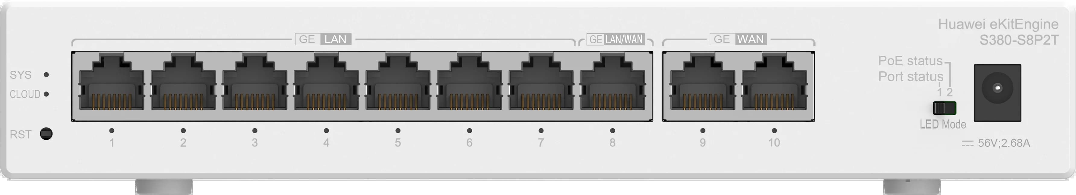 Router eKit 1*GE(WAN)+8*GE(PoE) 350users