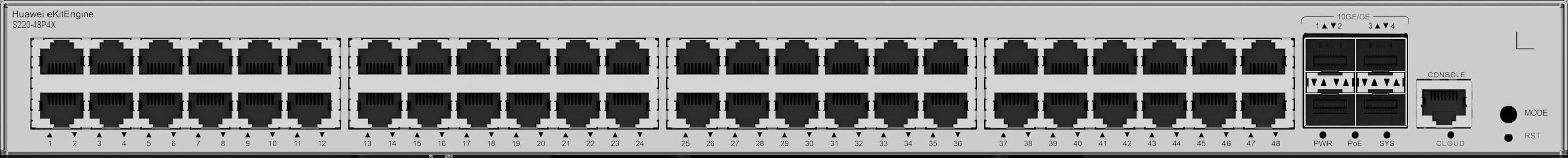 Switch eKit L2 Web 48*GE(PoE+)+4*SFP+